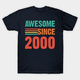 Vintage Awesome Since 2000 T-Shirt